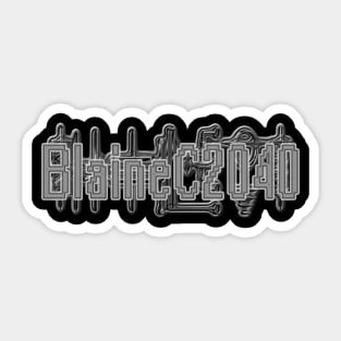 BlaineC2040 (Grey) Sticker